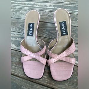 Vaneli slip-on pink heels size 7